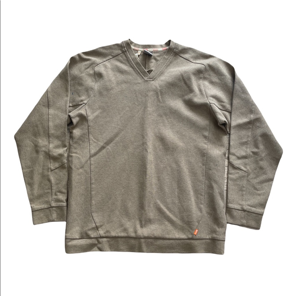 Merrell Sweatshirt Pullover Mens Large Tan Long Sleeve